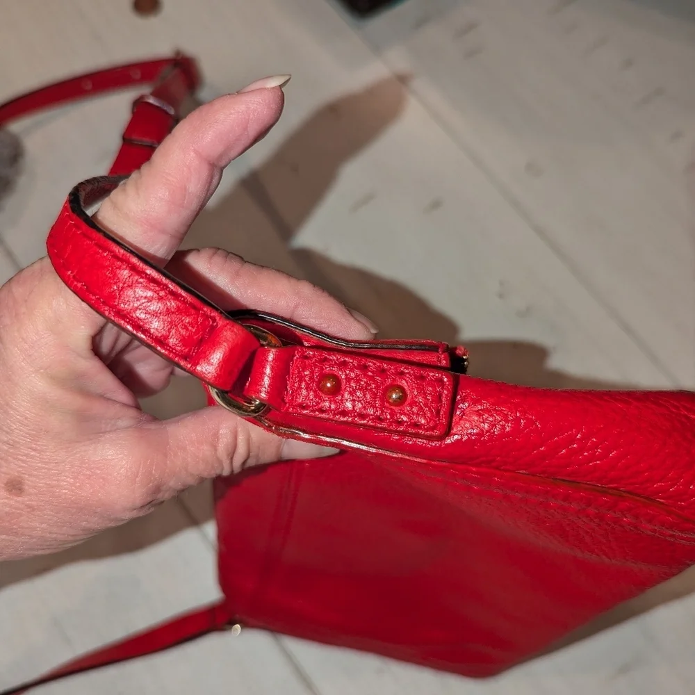 Kate Spade Red Leather Crossbody EUC